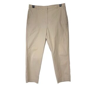 COS Light Beige High Rise Tapered Cotton Chino Pants‎ Size 14